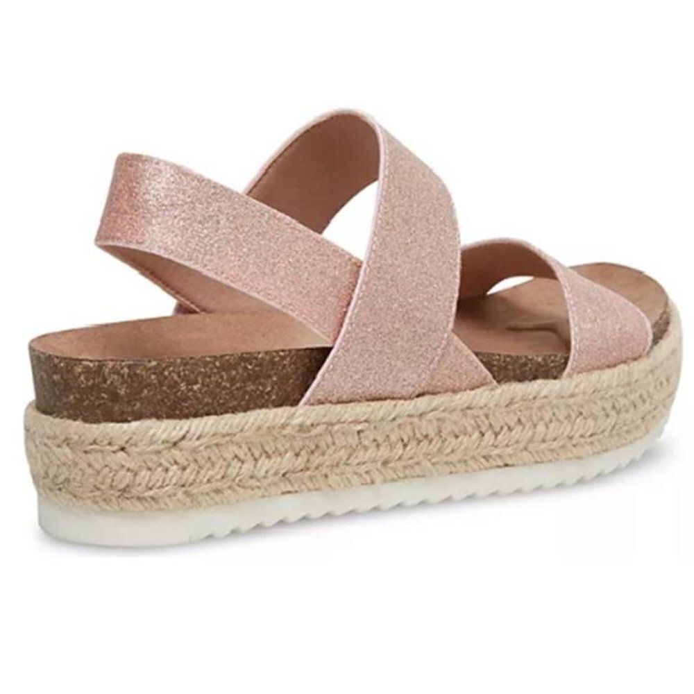 Madden Girl Cybell Women's Espadrille Platform Sandals Size 10 Summer Tan $79